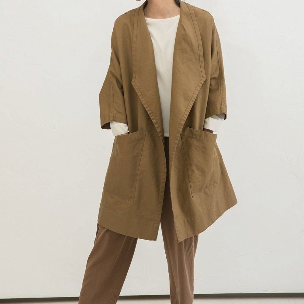 Elizabeth Suzann Harper Jacket Cotton Canvas Clay OS NWT